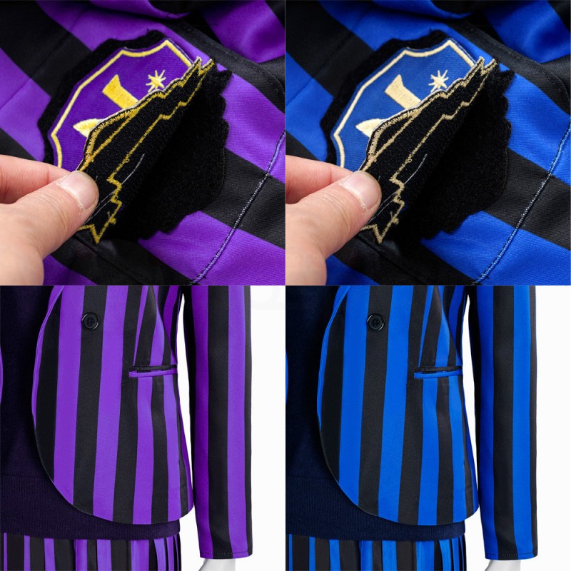 Wednesday Addams Nevermore Academy Girls Uniform Cosplay Costumes