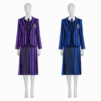 Wednesday Addams Nevermore Academy Girls Uniform Cosplay Costumes