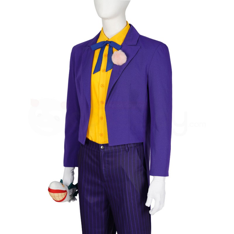 Prince of Crime 1992 Jack Napier BT Comic Cosplay Costumes Purple Suit