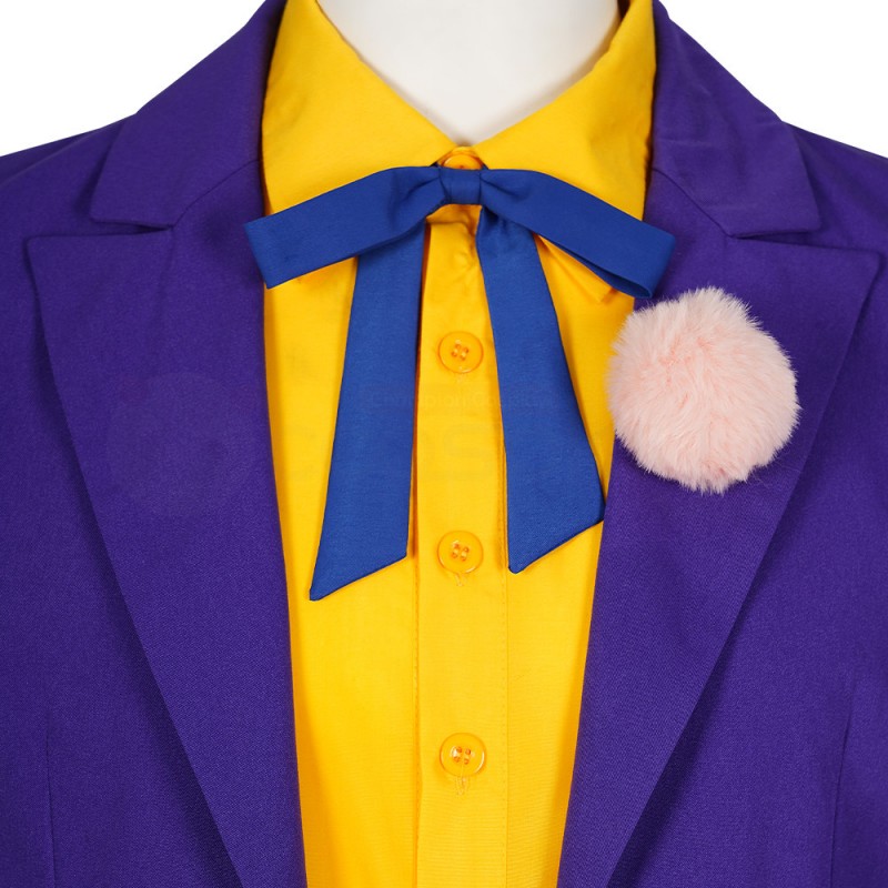 Prince of Crime 1992 Jack Napier BT Comic Cosplay Costumes Purple Suit
