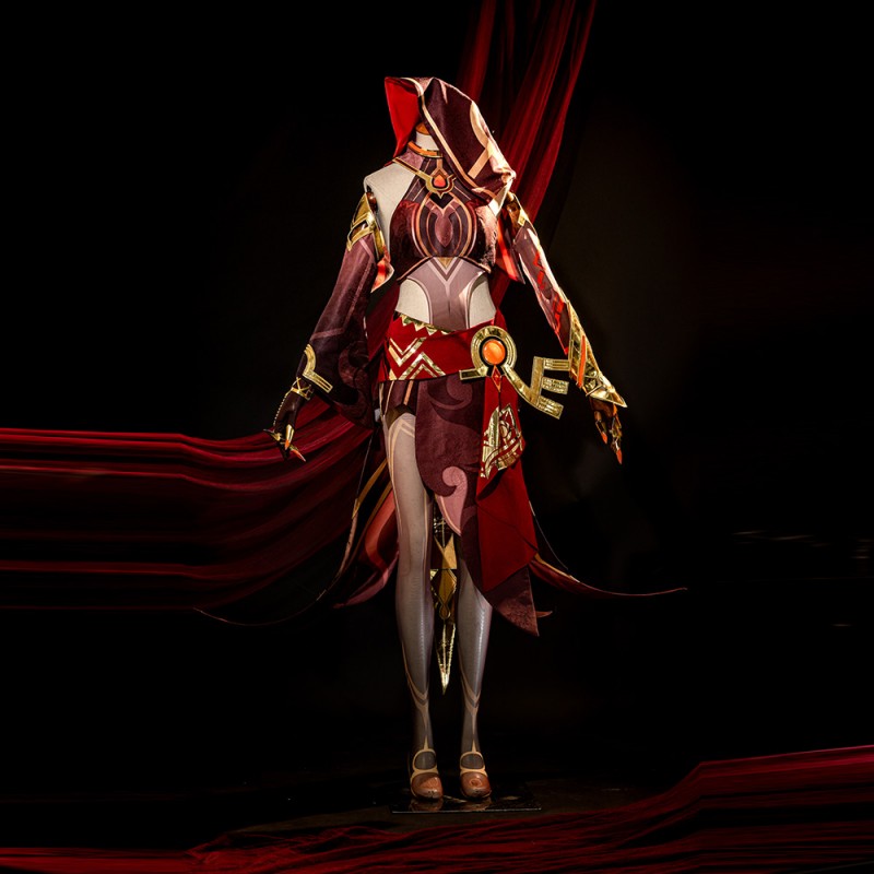 Genshin Impact Gilded Brigade Blazing Sand Narrator Cosplay Costumes