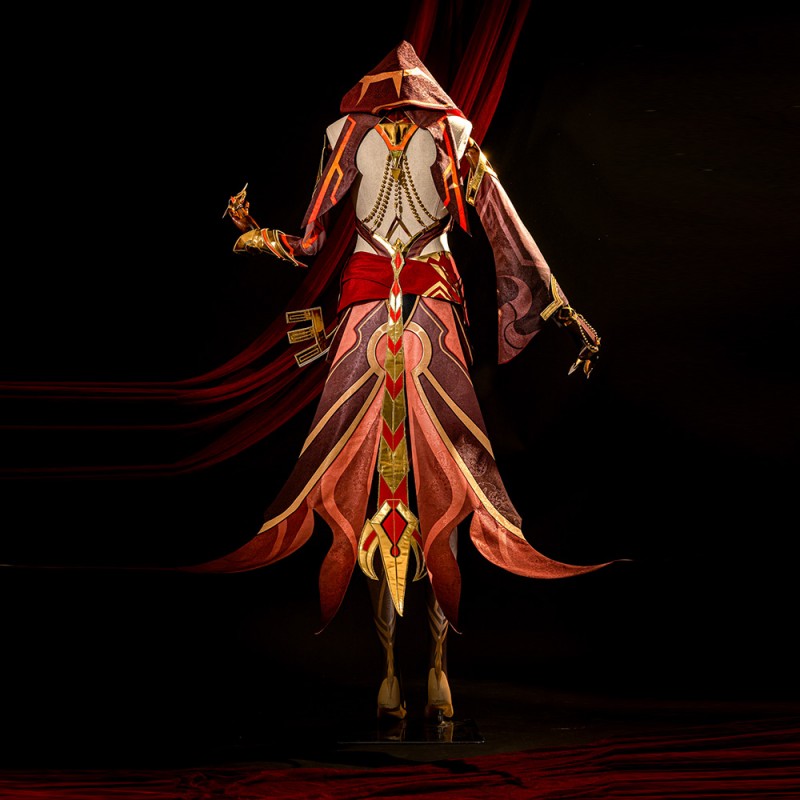 Genshin Impact Gilded Brigade Blazing Sand Narrator Cosplay Costumes