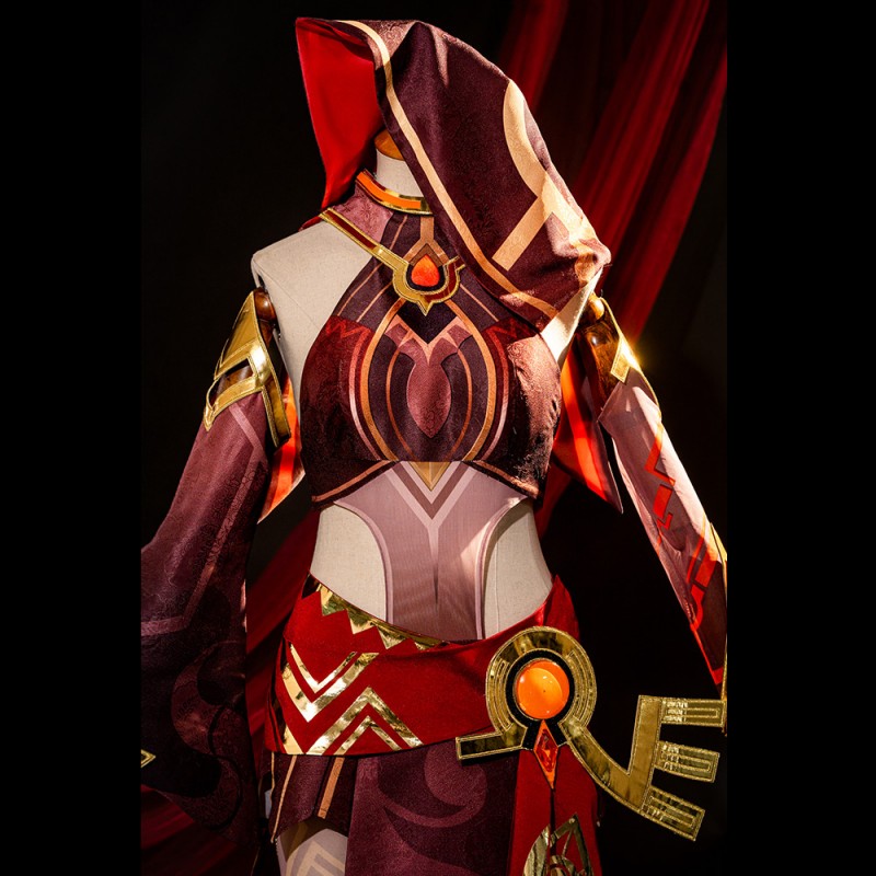 Genshin Impact Gilded Brigade Blazing Sand Narrator Cosplay Costumes
