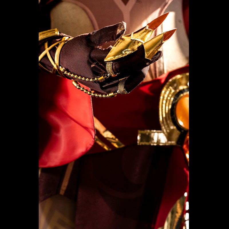 Genshin Impact Gilded Brigade Blazing Sand Narrator Cosplay Costumes