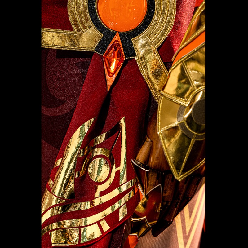 Genshin Impact Gilded Brigade Blazing Sand Narrator Cosplay Costumes