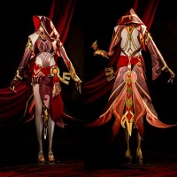 Genshin Impact Gilded Brigade Blazing Sand Narrator Cosplay Costumes