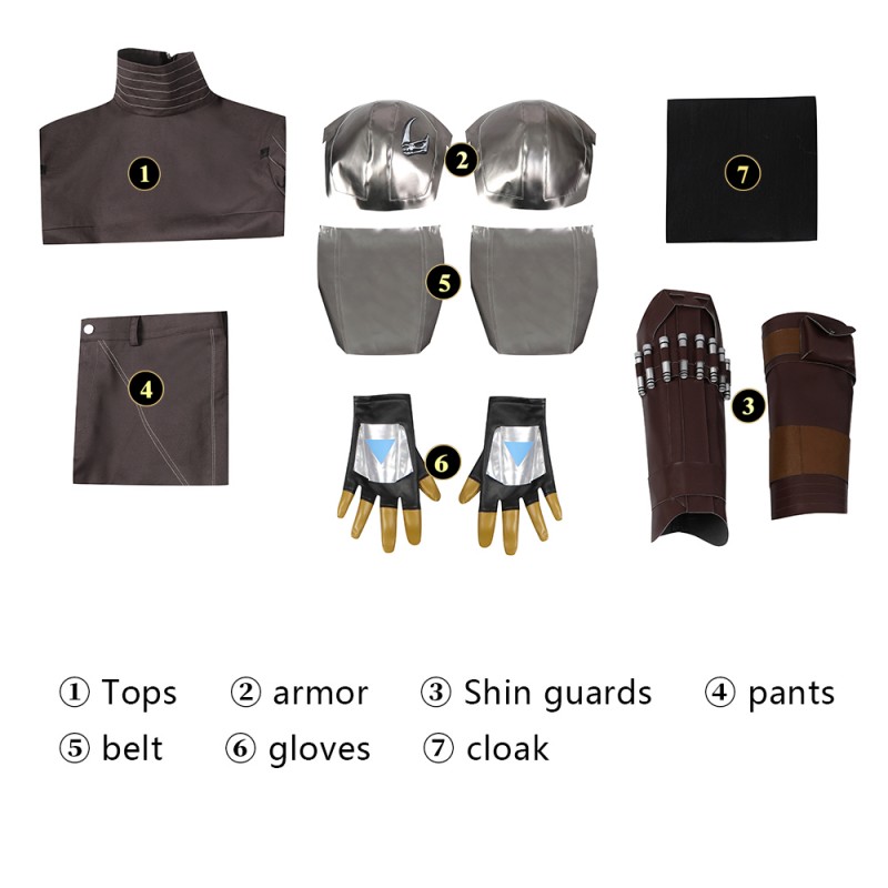 The Mandalorian Season 3 Cosplay Costumes Din Djarin Halloween Party Suit