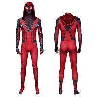 Miles Morales PS5 Crimson Cowl Suit Spider-Man Cosplay Costumes