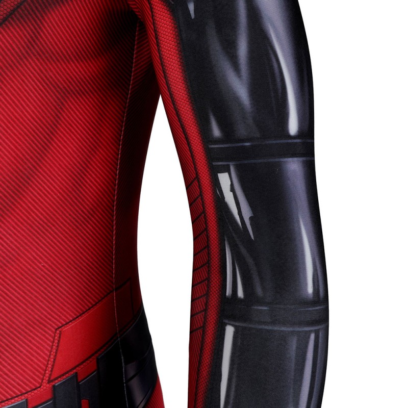 Miles Morales PS5 Crimson Cowl Suit Spider-Man Cosplay Costumes
