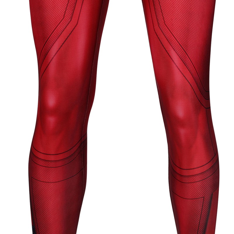 Miles Morales PS5 Crimson Cowl Suit Spider-Man Cosplay Costumes