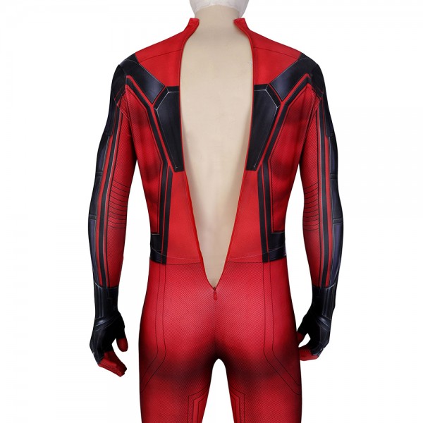 Spider-Man Costume Miles Morales PS5 Crimson Cowl Cosplay Suit ...