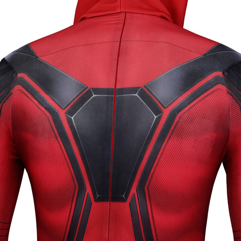 Miles Morales PS5 Crimson Cowl Suit Spider-Man Cosplay Costumes