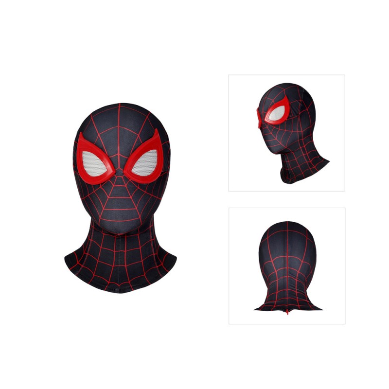Miles Morales PS5 Crimson Cowl Suit Spider-Man Cosplay Costumes