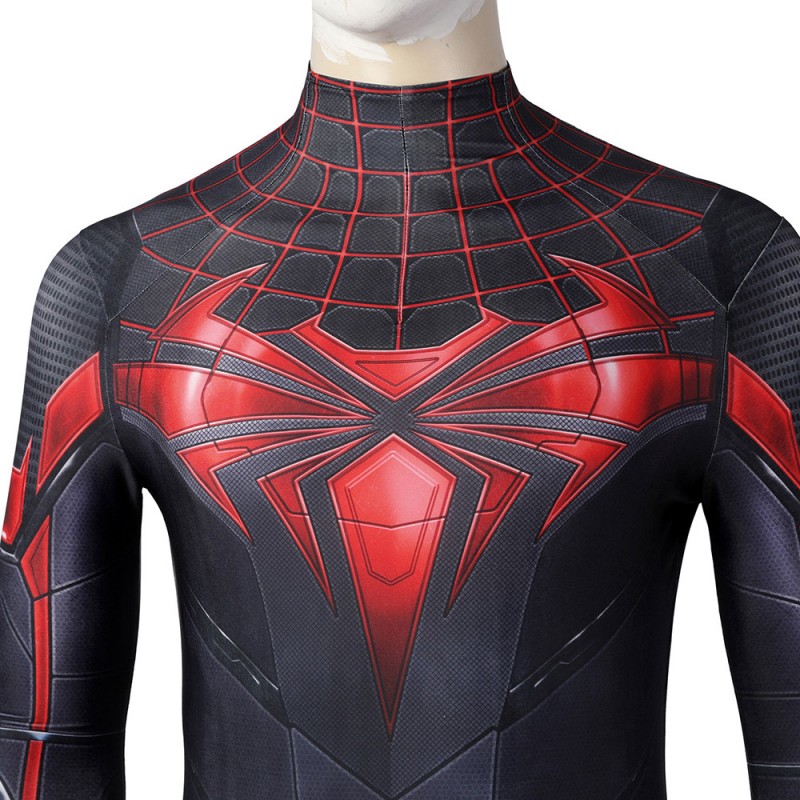 Spider-Man PS5 Miles Morales Cosplay Costumes Advanced Tech Halloween Suit