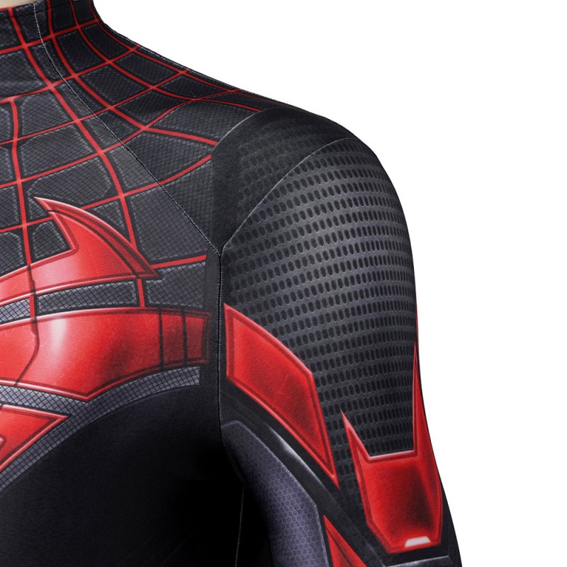 Spider-Man PS5 Miles Morales Cosplay Costumes Advanced Tech Halloween Suit
