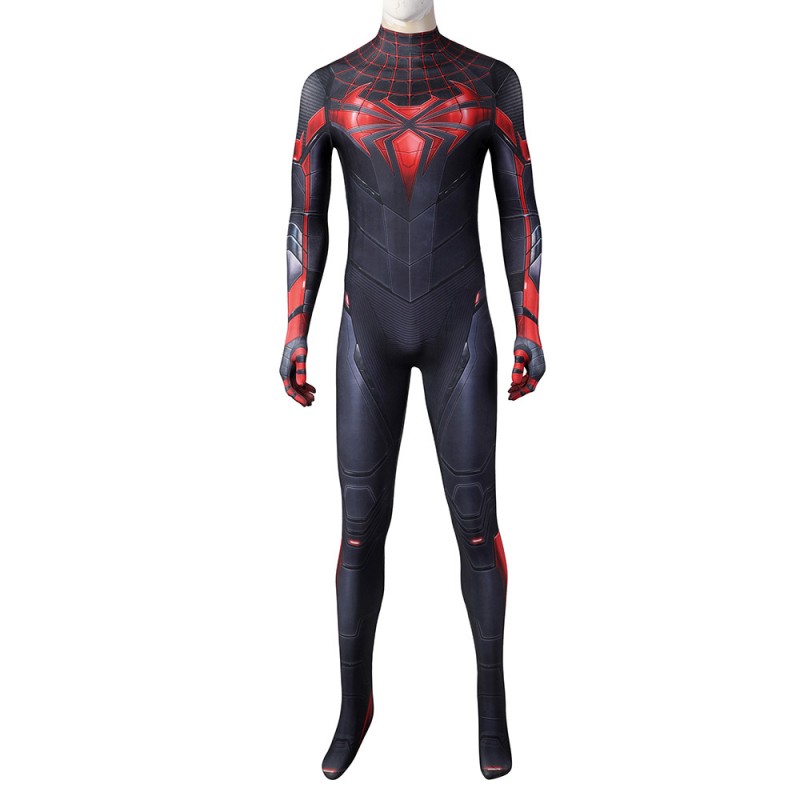Spider-Man PS5 Miles Morales Cosplay Costumes Advanced Tech Halloween Suit