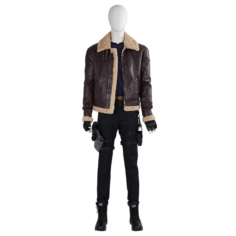 Resident Evil 4 Remake Cosplay Costumes Leon S Kennedy Halloween Suit