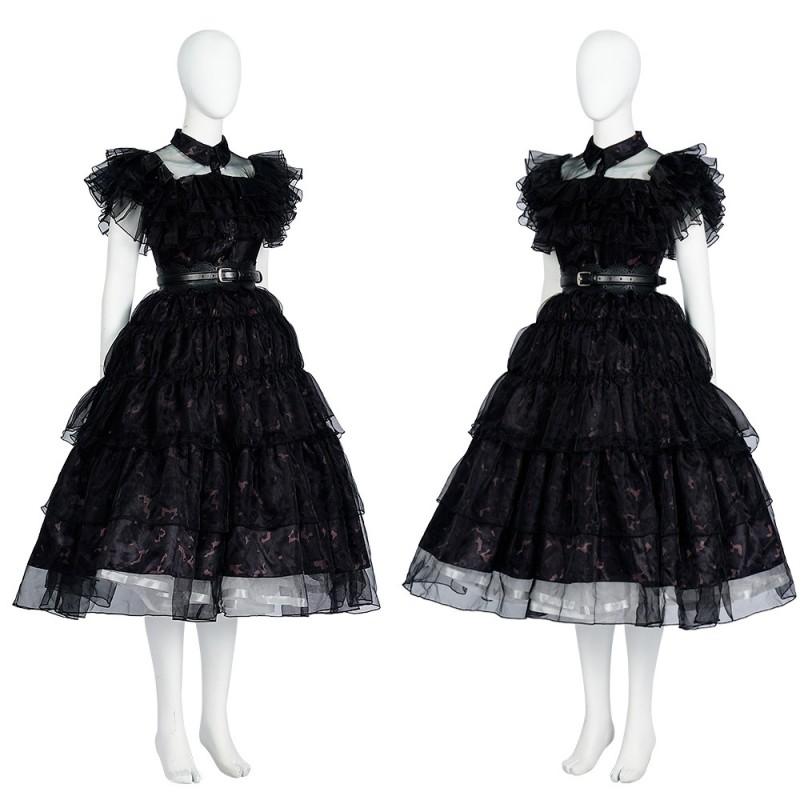 Addams Prom Dress Suit Women Cosplay Costume