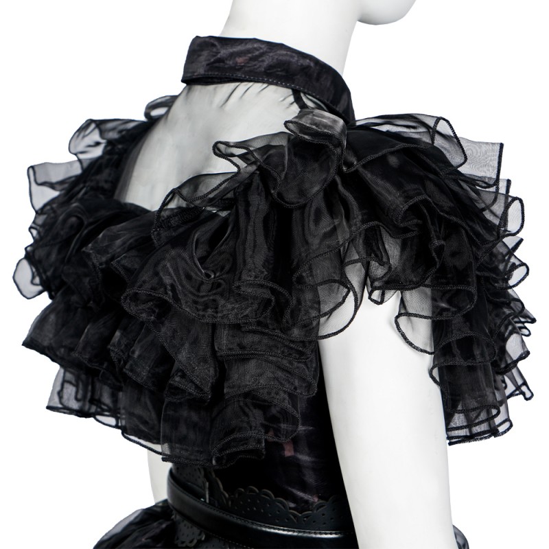 The Addams Family Cosplay Suit Wednesday Addams Black Dress Cosplay Costumes