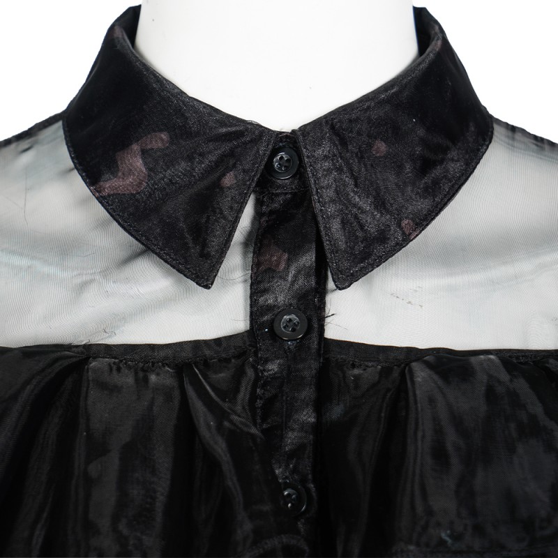 The Addams Family Cosplay Suit Wednesday Addams Black Dress Cosplay Costumes