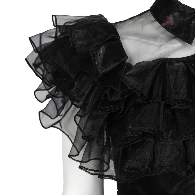 The Addams Family Cosplay Suit Wednesday Addams Black Dress Cosplay Costumes