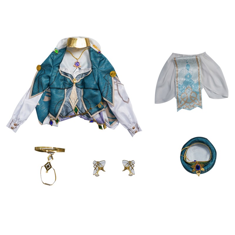 Game Genshin Impact Cosplay Costumes Lisa Cosplay Suit