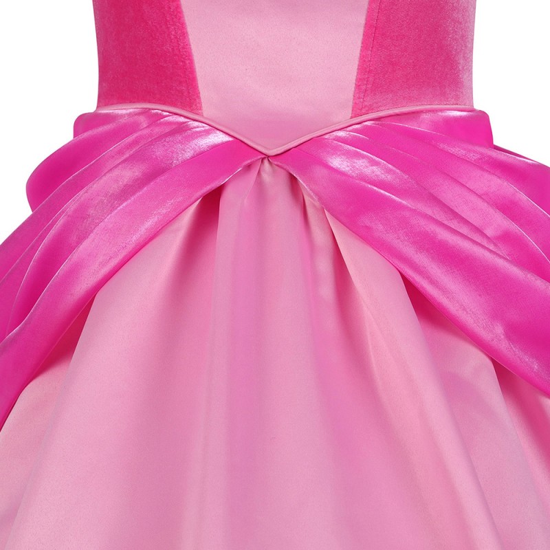 Princess Peach Dress Cosplay Costumes The Super Mario Bros Halloween Suit