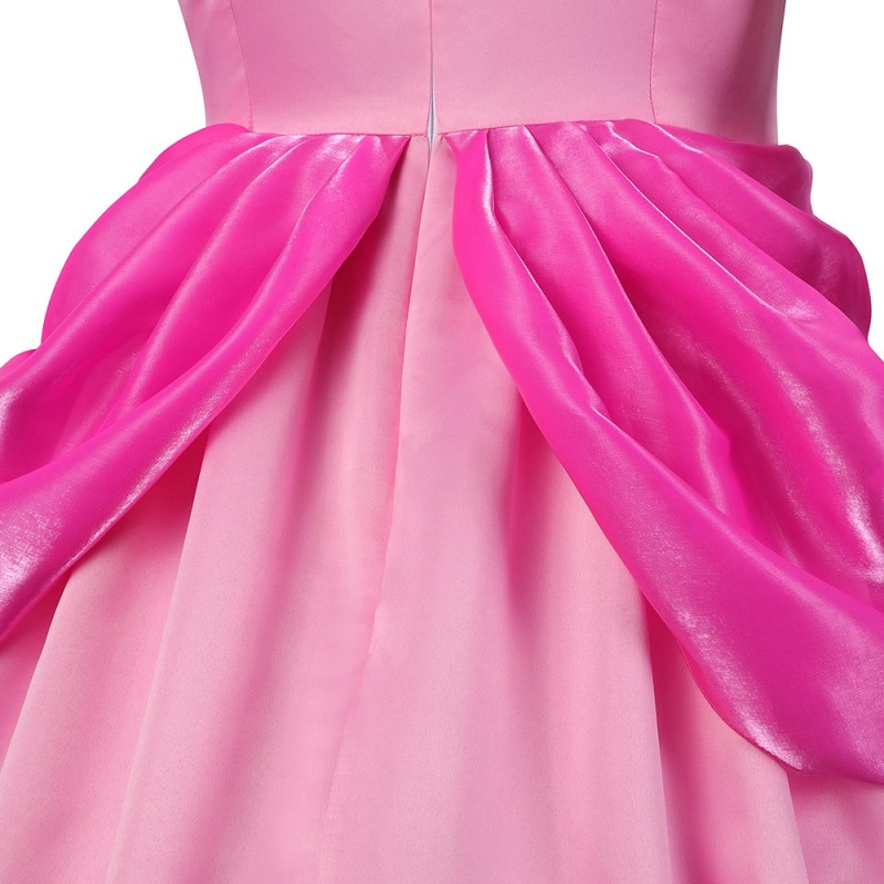 Princess Peach Dress Cosplay Costumes The Super Mario Bros Halloween Suit