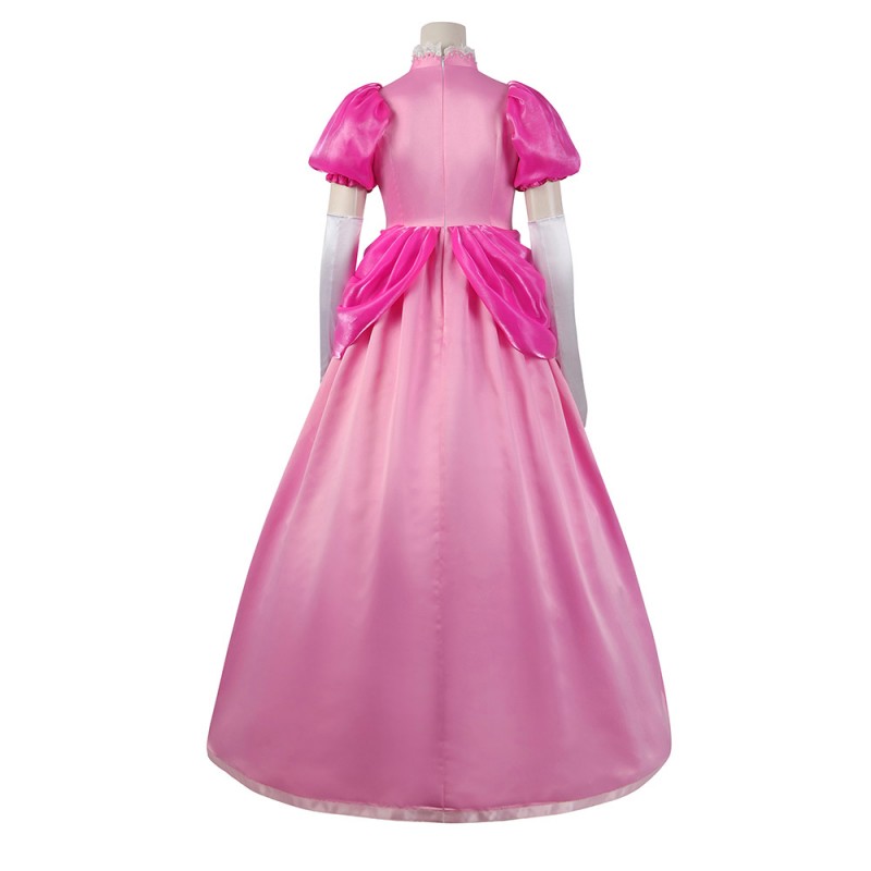 Princess Peach Dress Cosplay Costumes The Super Mario Bros Halloween Suit