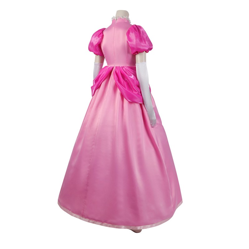 Princess Peach Dress Cosplay Costumes The Super Mario Bros Halloween Suit