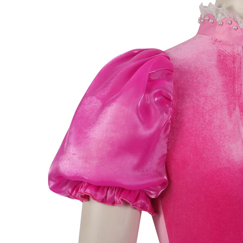 Princess Peach Dress Cosplay Costumes The Super Mario Bros Halloween Suit