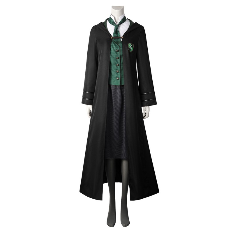 Hogwarts Legacy Girl Cosplay Costumes Slytherin Halloween Suit