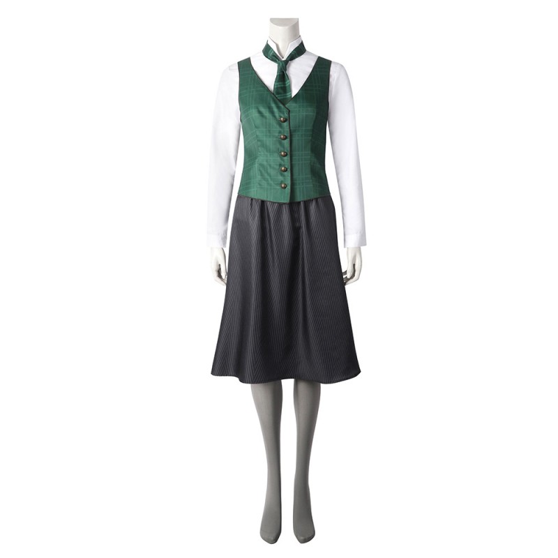 Hogwarts Legacy Girl Cosplay Costumes Slytherin Halloween Suit