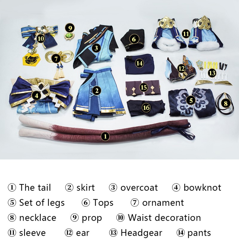 Genshin Impact Cosplay Costumes Kirara Cosplay Suit