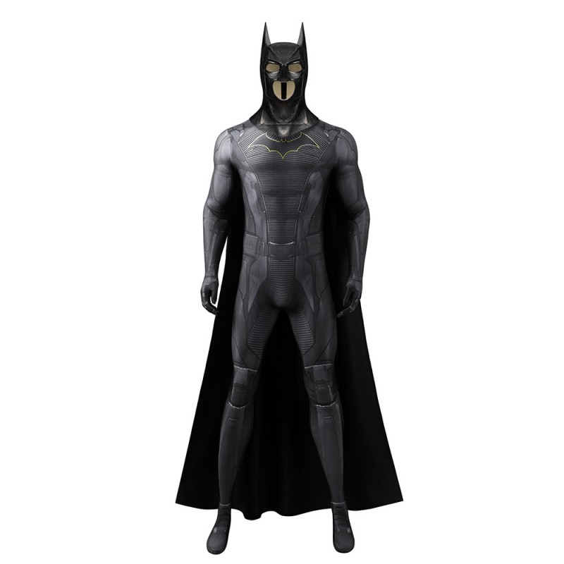 Bruce Gotham Knights Black Jumpsuit Cosplay Costumes