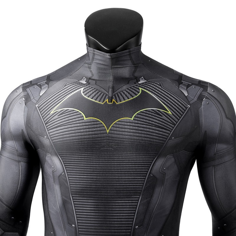 Bruce Gotham Knights Black Jumpsuit Cosplay Costumes