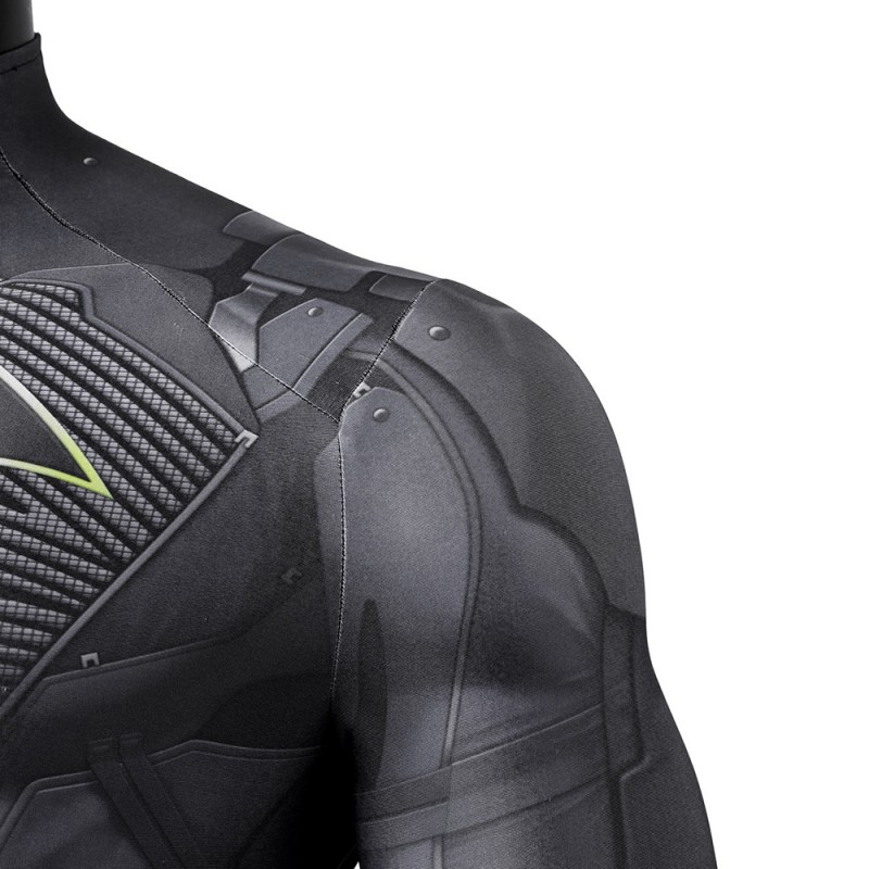 Bruce Gotham Knights Black Jumpsuit Cosplay Costumes