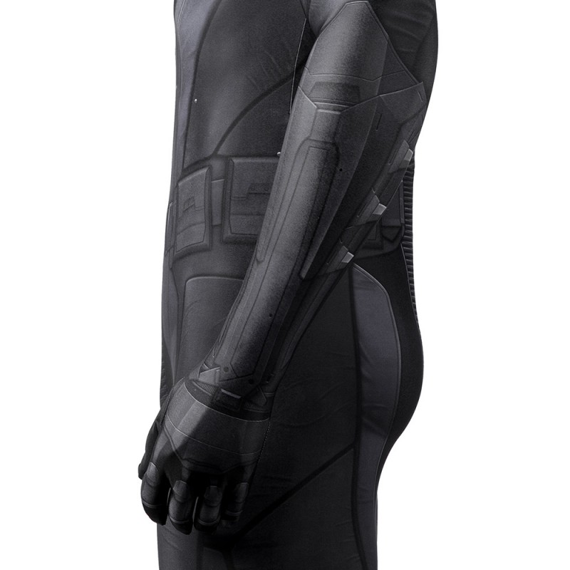 Bruce Gotham Knights Black Jumpsuit Cosplay Costumes