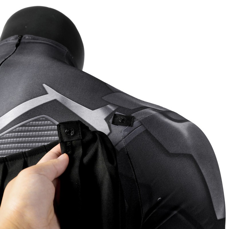 Bruce Gotham Knights Black Jumpsuit Cosplay Costumes