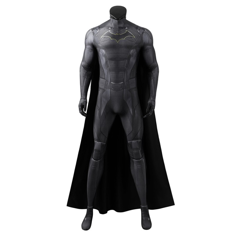 Bruce Gotham Knights Black Jumpsuit Cosplay Costumes
