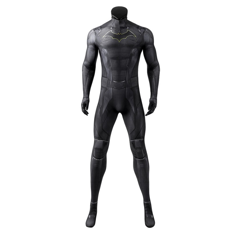 Bruce Gotham Knights Black Jumpsuit Cosplay Costumes