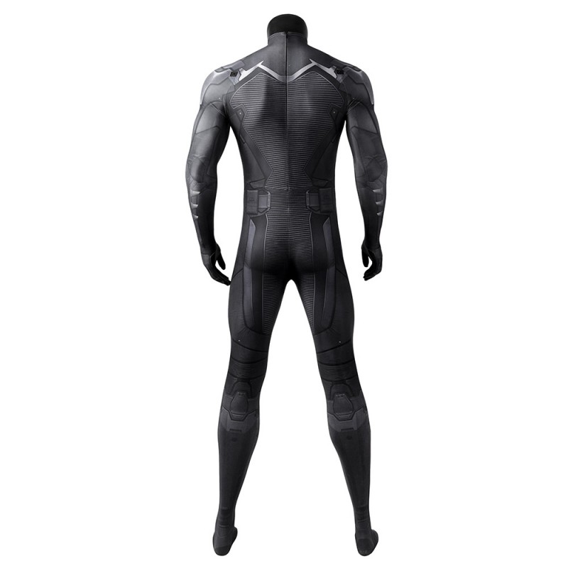 Bruce Gotham Knights Black Jumpsuit Cosplay Costumes