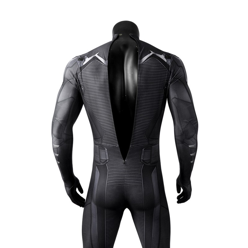 Bruce Gotham Knights Black Jumpsuit Cosplay Costumes