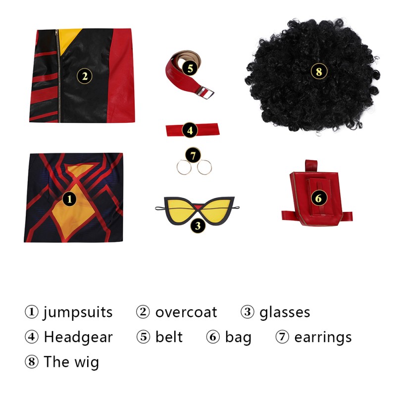 Spider-Man Across The Spider-Verse Spider-Woman Jessica Drew Cosplay Costumes