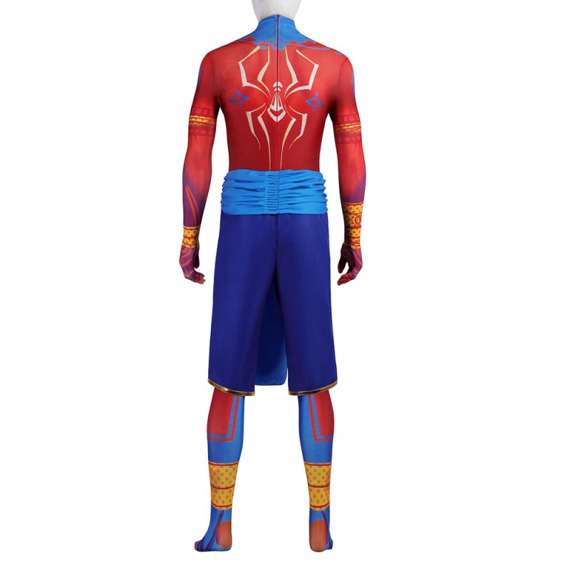 Spider-Man Across The Spider-Verse India Pavitr Prabhakar Cosplay Costumes
