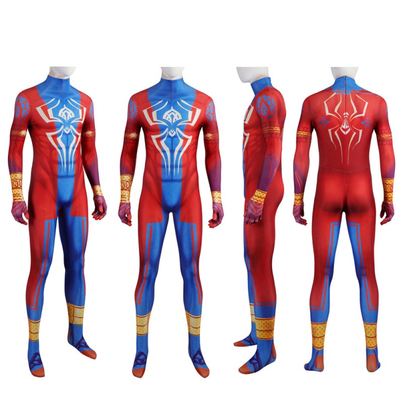 Spider-Man Across The Spider-Verse India Pavitr Prabhakar Cosplay Costumes