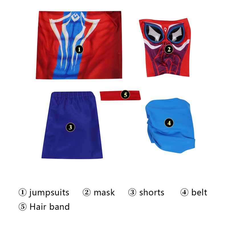 Spider-Man Across the Spider-Verse Cosplay Costumes Spiderman Jumpsuit Collection Halloween Outfits