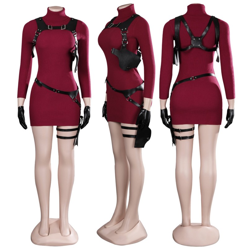 Ada Wong Cosplay Costumes Resident Evil 4 Remake Halloween Suit