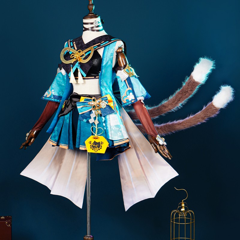 Game Genshin Impact Cosplay Costumes Kirara Suit