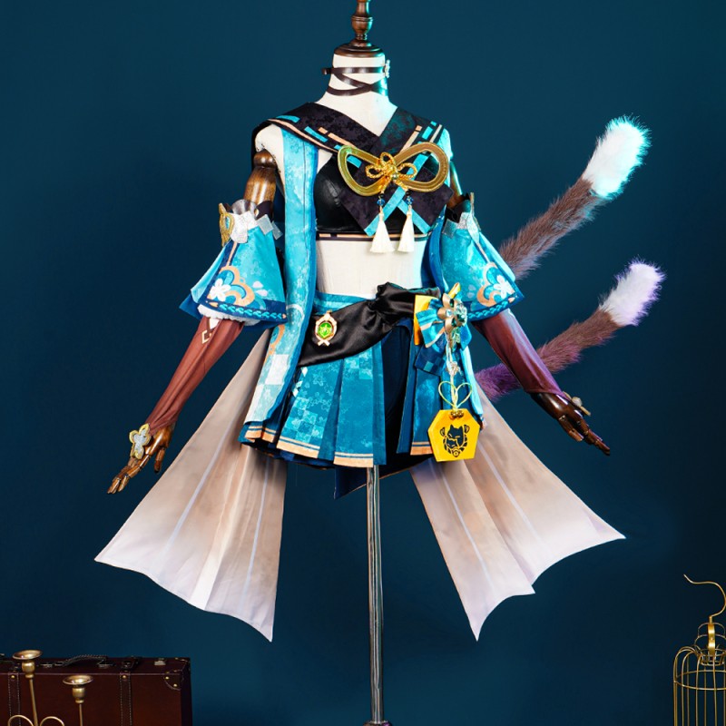 Game Genshin Impact Cosplay Costumes Kirara Suit